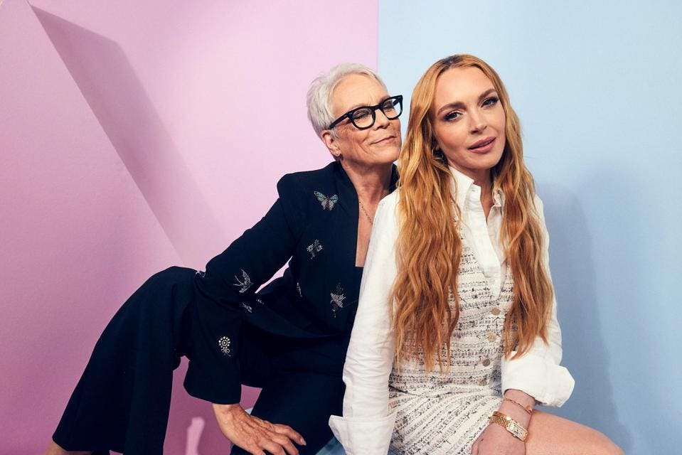 Lindsey Lohan and Jamie Lee Curtis for Freakier Friday
