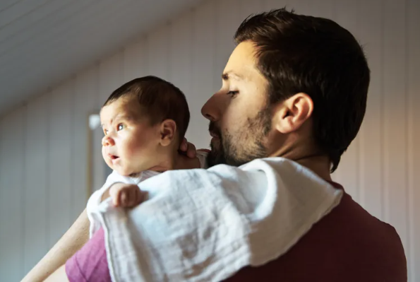 Dad and baby